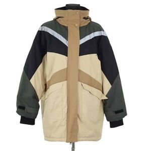 New BA&SH Pharel Colorblock Coat In Beige Size 2